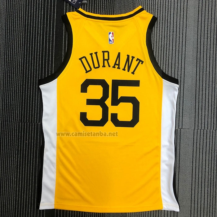 Camiseta Golden State Warriors Kevin Durant #35 Earned Amarillo